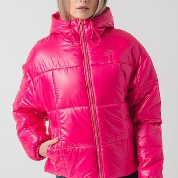 Nike Classic Puffer Shine Therma-FIT Jacket Parka Anorak Women's S LE FB8769-615 - Picture 13 of 14
